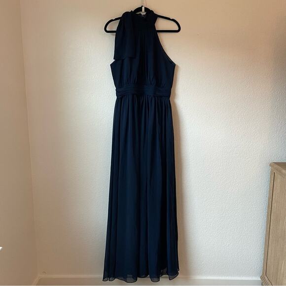 Ieena Mac Duggal High Neck Chiffon Gown #55035 - Picture 4 of 7